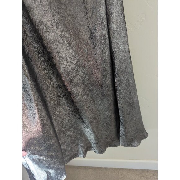 ZARA NEW WOMAN SILVER SATIN EFFECT SLIP DRESS Size L REF:8496/746 - Picture 12 of 16